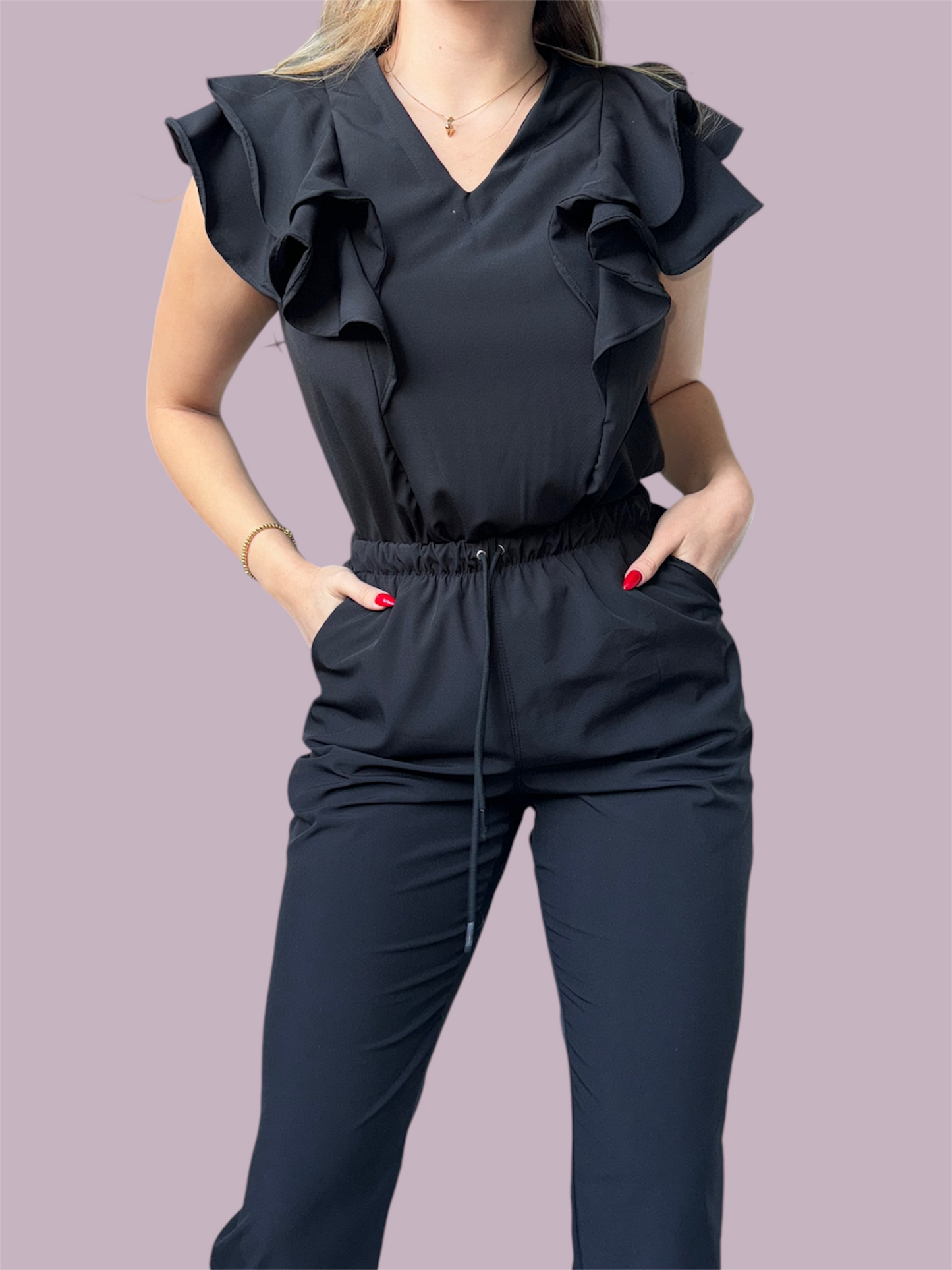 Set Black Cisne & Slim Fit Pant